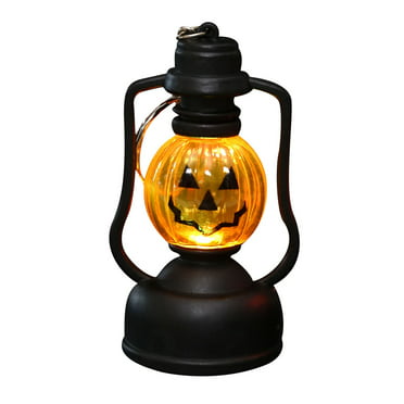 Vintage Mini Pumpkin LED Night Lamp Light For Bar KTV Haunted House Kindergarten